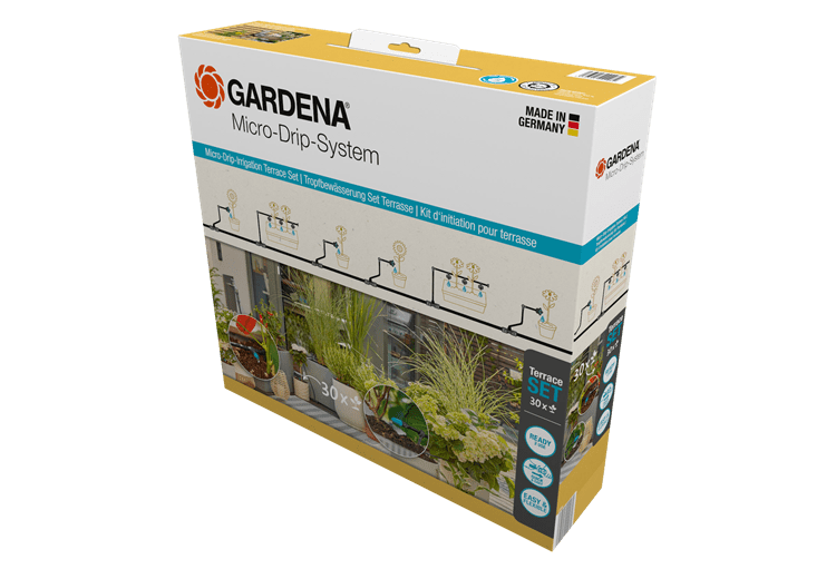 Mikrolašelinio drėkinimo terasos rinkinys (30 augalų)
