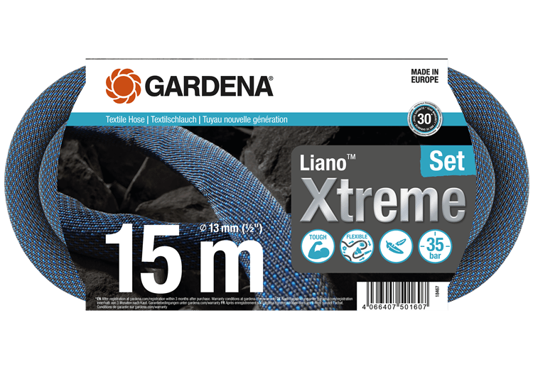 Textilschlauch Liano™ Xtreme 15 m Set
