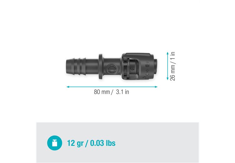 Universal connector 1/2"