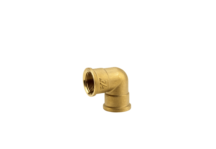 Brass Elbow Coupling with female thread 26,5 mm (G 3/4")