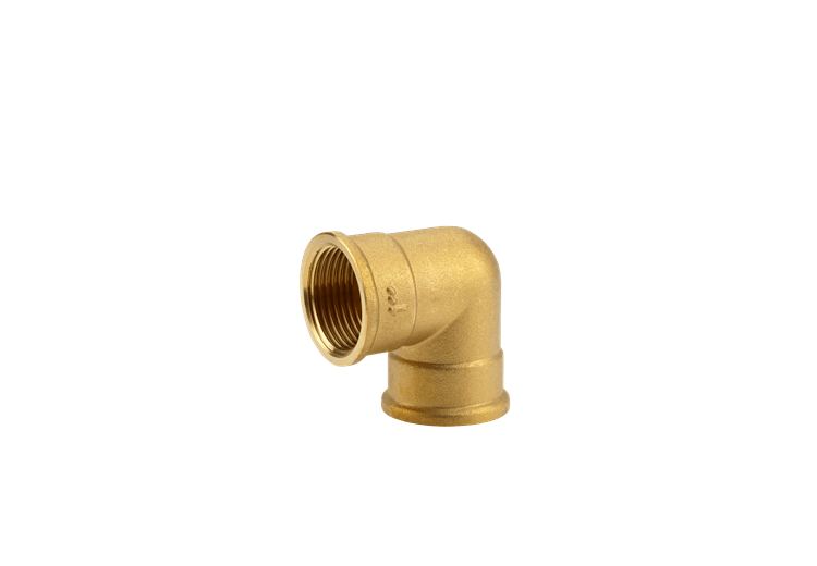 Brass Elbow Coupling with female thread 33,3 mm (G 1")