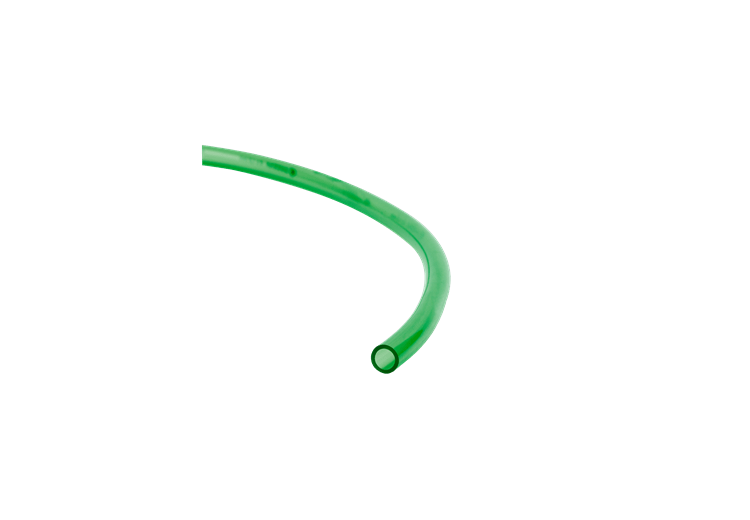 Tubo verde trasparente