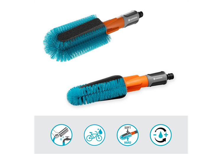 Cleansystem Bike Brush, Brush with water connection