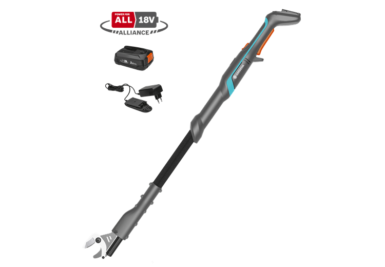 Akumulatorowe nożyce do gałęzi EasyCut 110/18V P4A – zestaw
