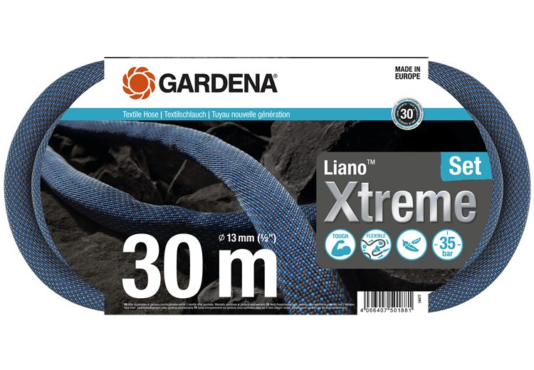 Textile Hose Liano™ Xtreme 13 mm (1/2"), 30 m Set