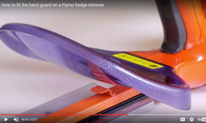 hand guard on hedge trimmer youtube 