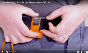 hedge trimmer belt clip youtube