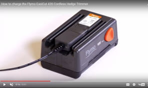 charging the battery easicut cordless 420, youtube