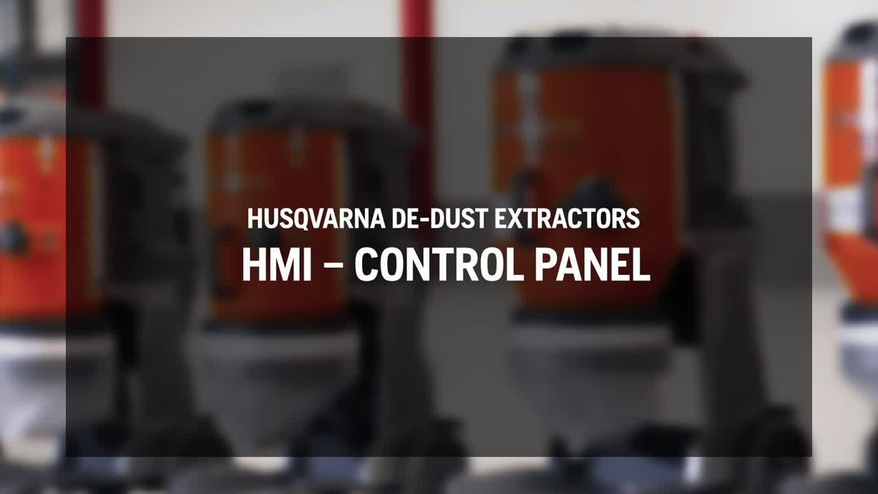 HMI–control panel – Husqvarna DE-Dust Extractors