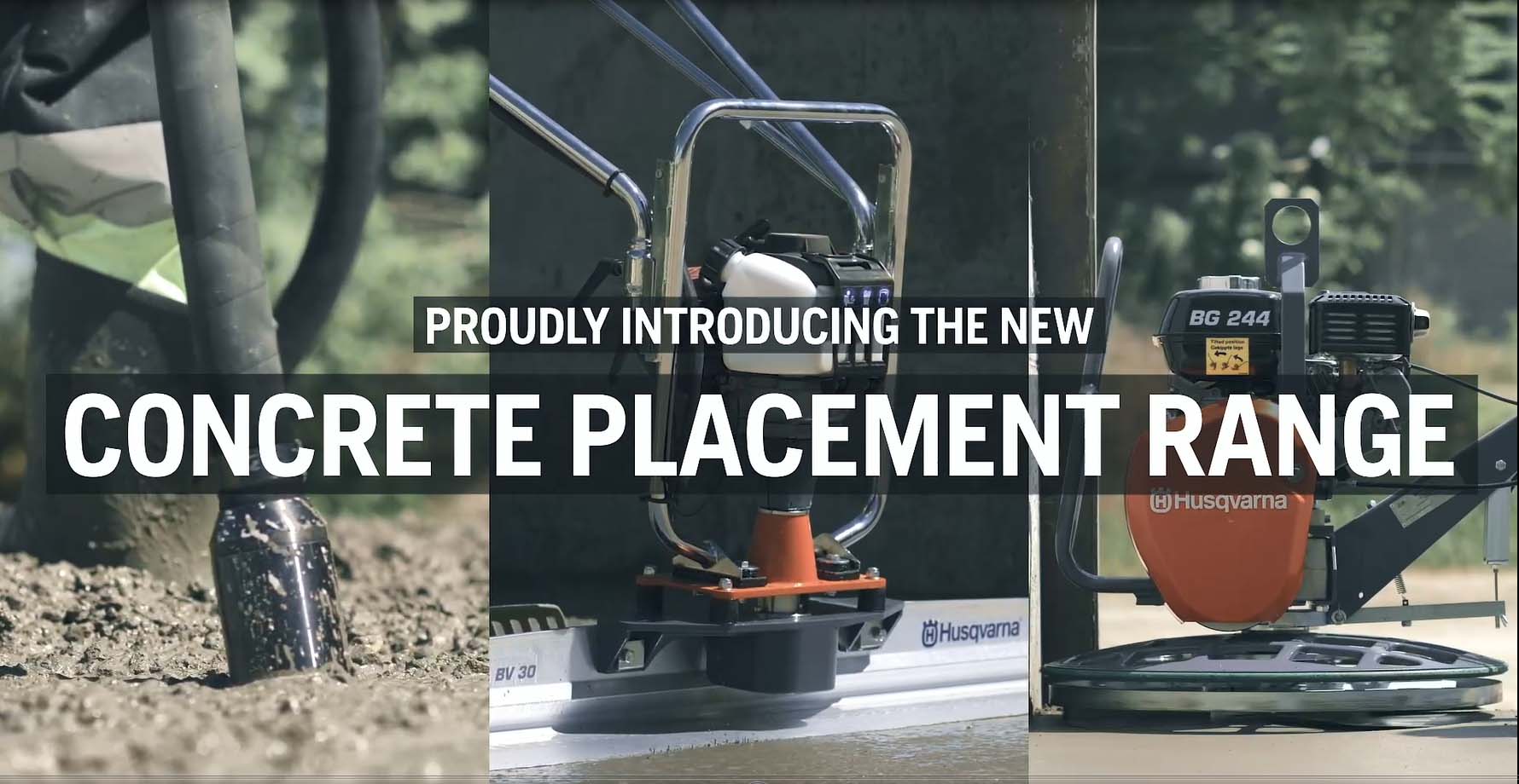 Concrete placement equipment product range film